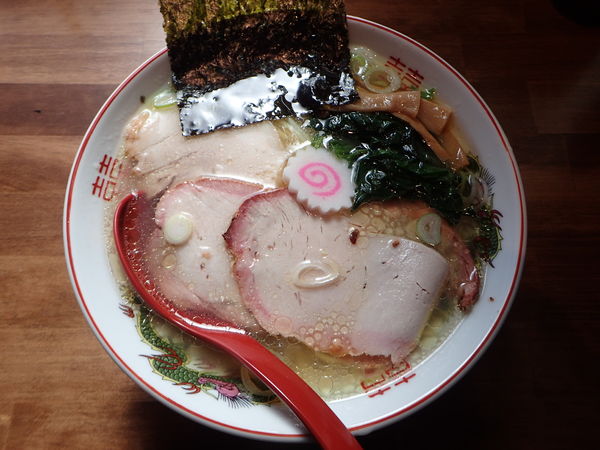 「貝だし塩ラーメン 中細麺150g 780円+もも増し」@五代目むじゃきの写真