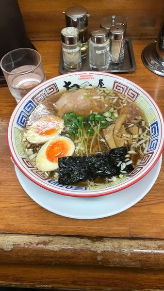 「支那そば醤油＋煮玉子」@ちばき屋 葛西店の写真