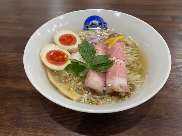 「味玉だし塩らーめん」@座右の麵の写真