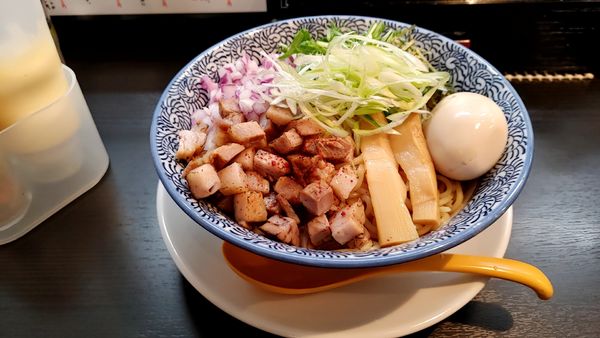 「まぜそばW」@麺屋 㐂助の写真