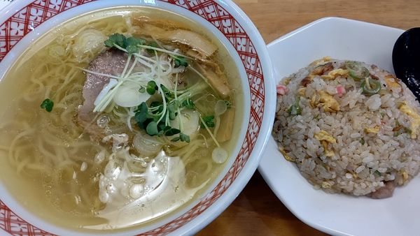 「Ａセット　塩ラーメン　870円」@らーめん高橋の写真