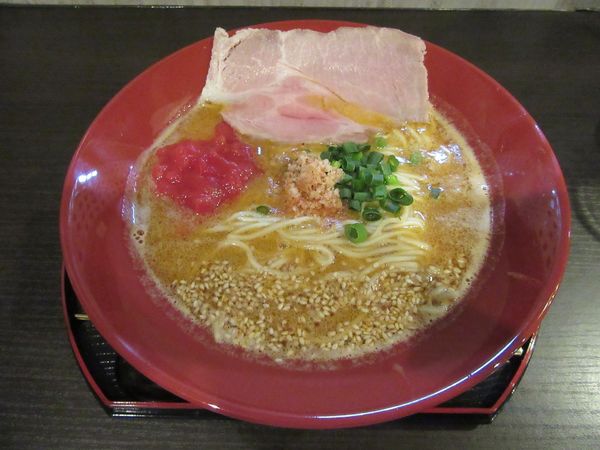 「海老蕃茄拉麺（９４０円）」@えびそば金行 阿見店の写真