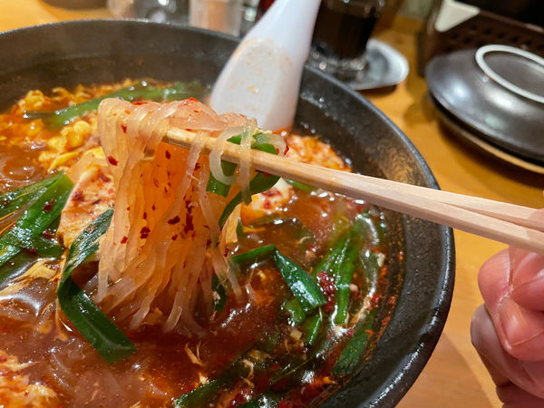 「辛麺８辛　770円（税抜）」@辛麺屋 ここからの写真