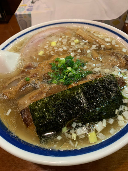 「塩そば(ﾅﾝｺﾂ×2)」@支那そば 二階堂の写真