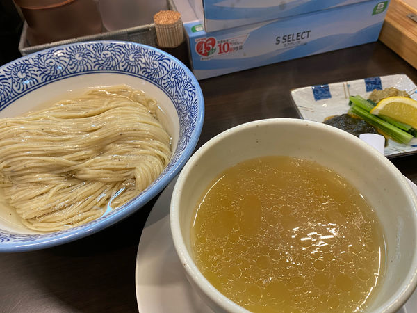 「限定　昆布水つけ麺　塩　炙り焼豚丼」@麺屋AMOREの写真
