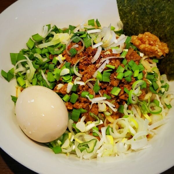 「【限定】キーマカレーまぜそば（追い飯付き）７５０円」@麺屋 天海の写真