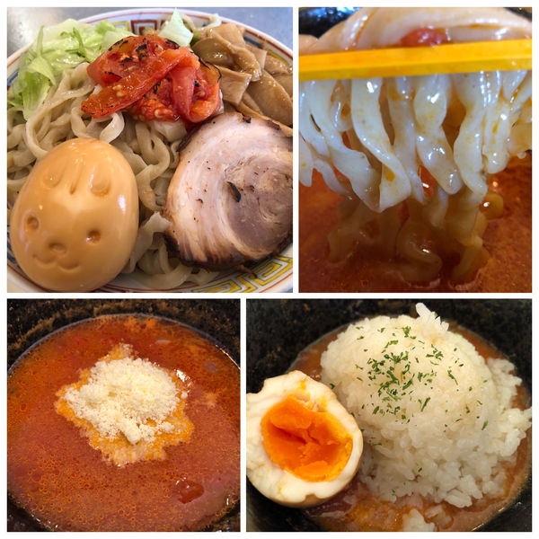 「【限定】トマトつけ麺500円 ドリームセット200円」@GURU GURU SIROHEBI NOODLEの写真