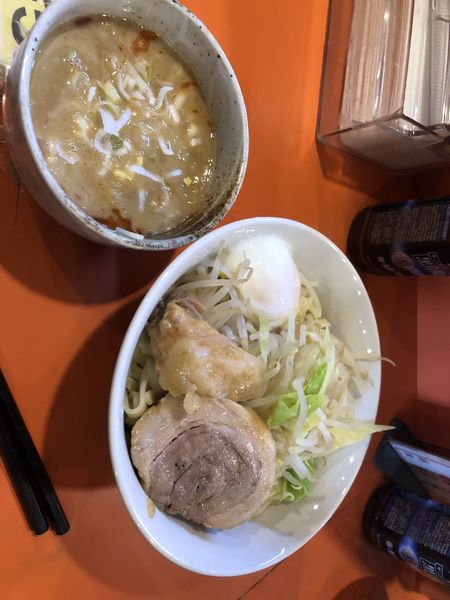 「つけ麺醤油あつもりﾈｷﾞﾏｼﾏｼﾆﾝﾆｸﾔｻｲｱﾌﾞﾗﾗｰﾕ」@ちばからの写真