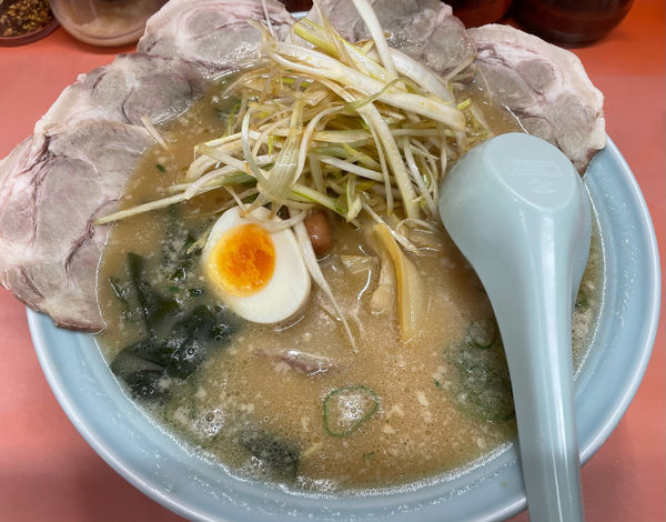 「ネギチャーシュー中盛」@ラーメンショップ マルキチェーン 拝島店の写真