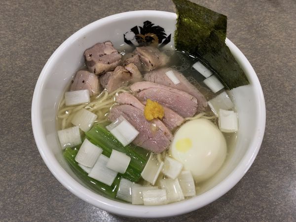 「特製鴨中華そば（塩）」@満鶏軒 本郷三丁目店の写真