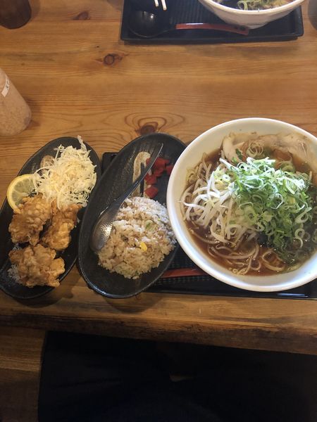 「あっさり　ねぎもやし多め」@らーめん八角 相生店の写真