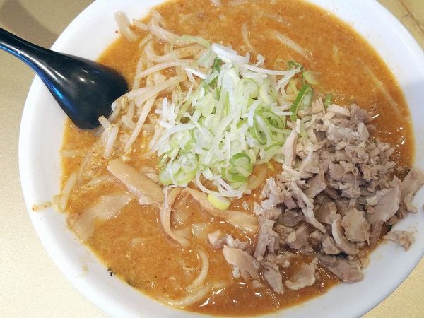 「カレーラーメン（極太麺、2辛）」@超ごってり麺 ごっつ 亀戸本店の写真