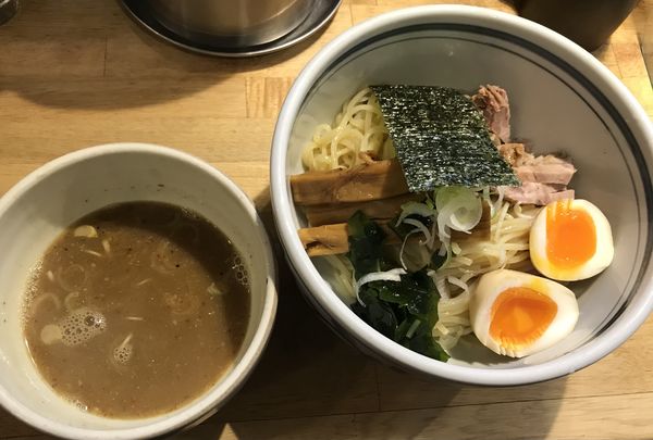 「つけめん ¥800 & 味玉たまご ¥100」@こうかいぼうの写真