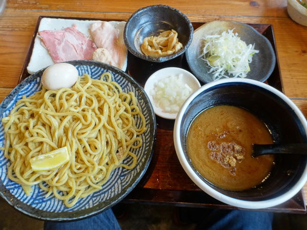 「極上半熟味玉つけ麺」@烈骨神麺 AJI10の写真
