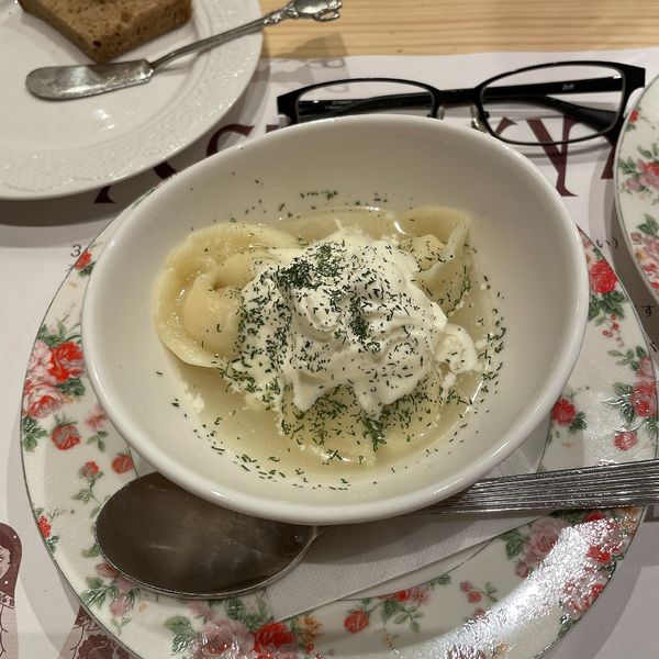 「ロシア風水餃子 ペリメニ ３個入り」@ロシアレストラン ペーチカの写真