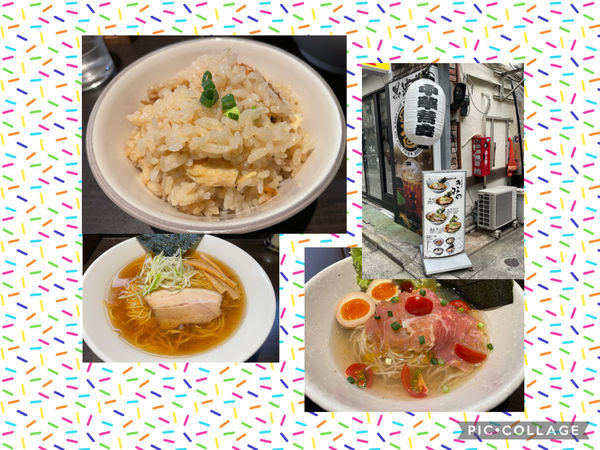 「醤油、冷製塩（贅沢盛り）、日替り炊込み飯」@中華蕎麦きみのの写真