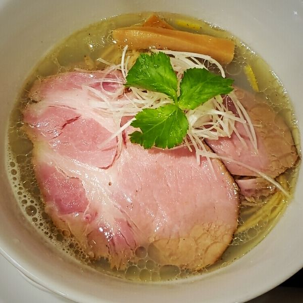 「牡蠣塩そば ８８０円」@中華そば 先崎の写真