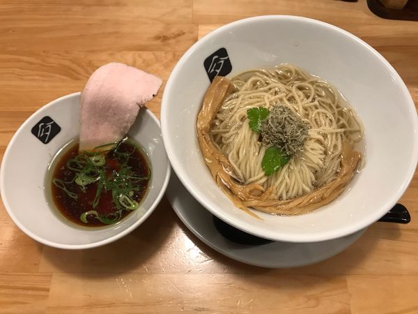 「鶏つけそば 900円、和え玉 300円」@中華そば 髙野の写真