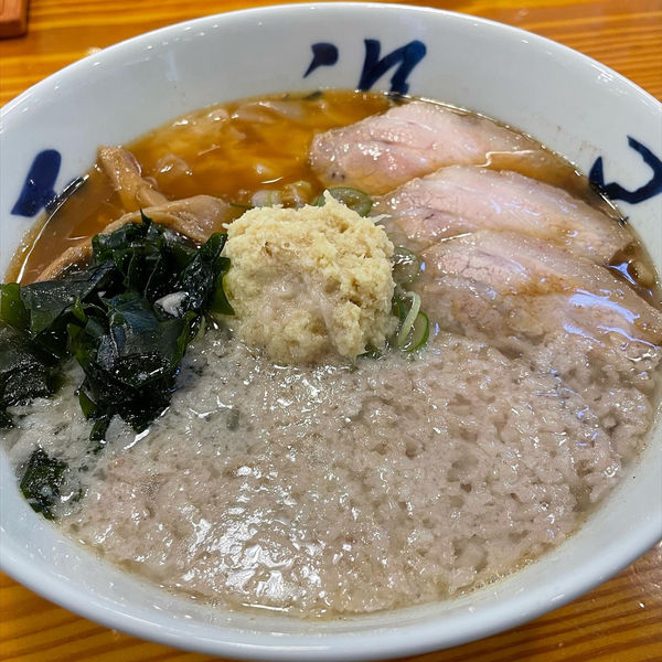 「背脂生姜ワンタン麺」@五福星の写真