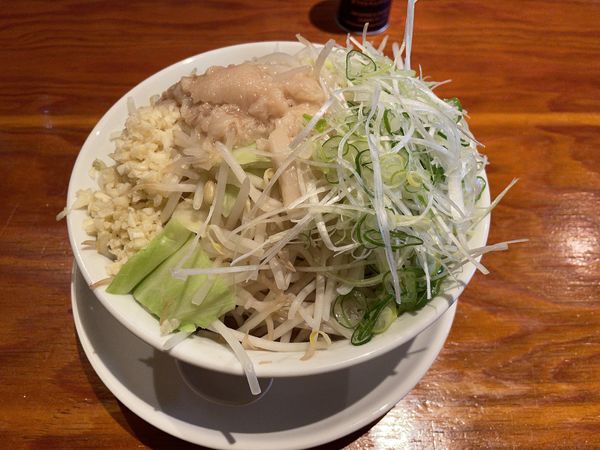 「中ラーメン￥850・ネギ¥100」@ラーメン長嶋の写真