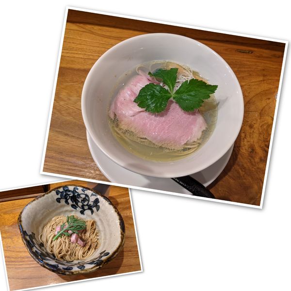 「牡蠣塩そば880円＋和えそば300円」@中華そば 先崎の写真