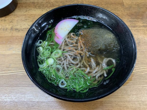 「とろろ昆布そば 380円」@博多ホームうどんの写真