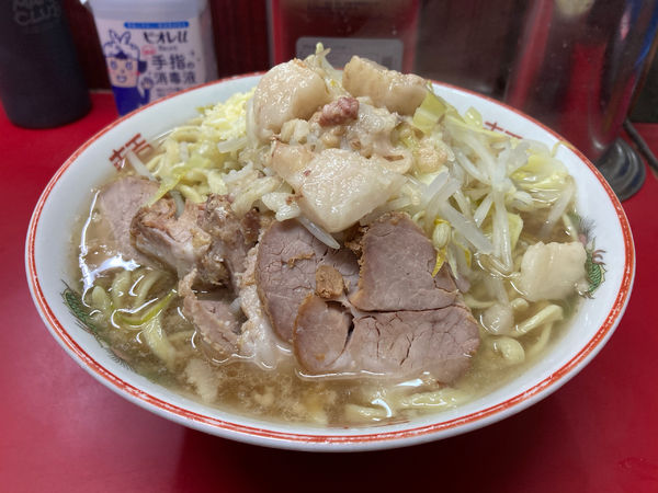「大ラーメン豚入り」@ラーメン二郎 目黒店の写真