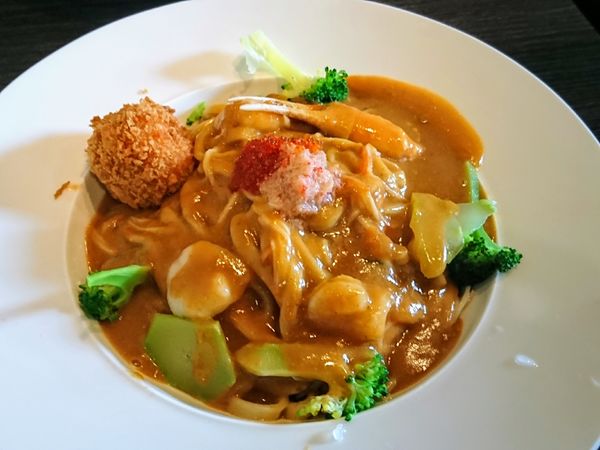 「【限定】濃厚カニとエビのまぜそば ￥1100」@中華蕎麦 瑞山（ZUIZAN）の写真