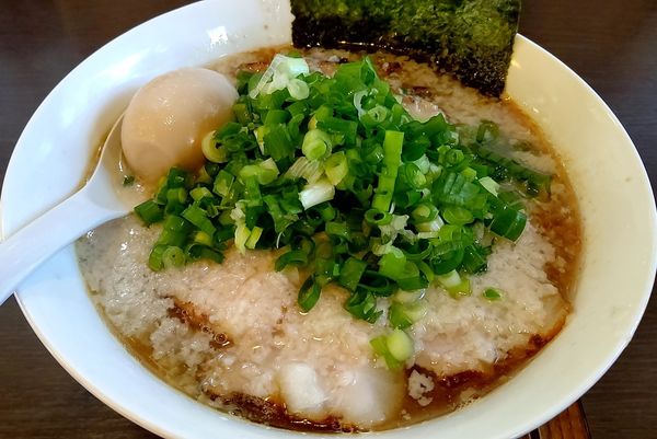 「雲雀三条(大アブラ&ネギ増し) 特製」@つけ麺 弥七の写真