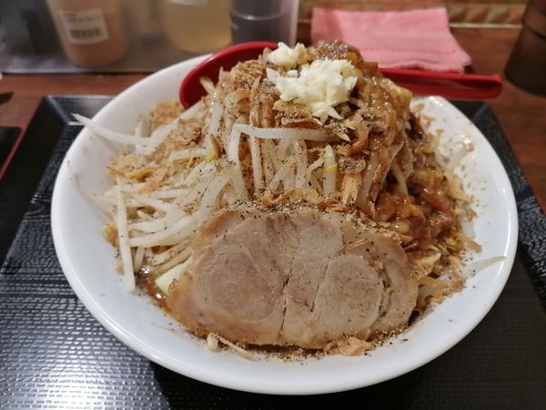「汁ナシラーメン」@ラーメンてるてる坊主の写真