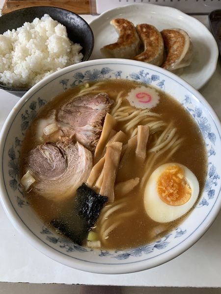 「中華そば690円 餃子210円 ライス(中)120円」@浦和大勝軒の写真