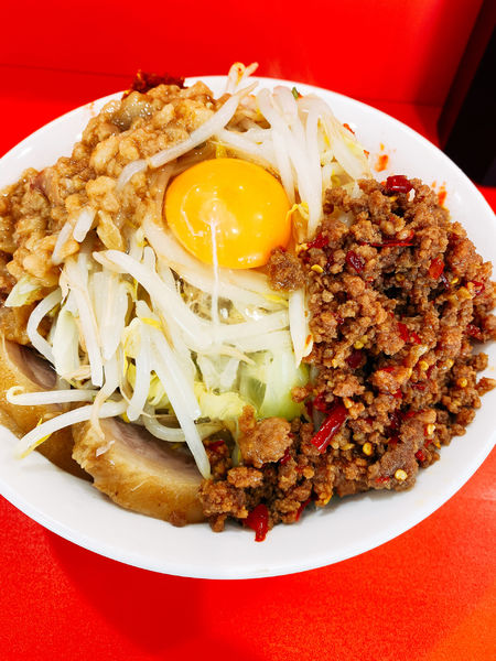 「汁なし麺」@立川マシマシ 太田店の写真