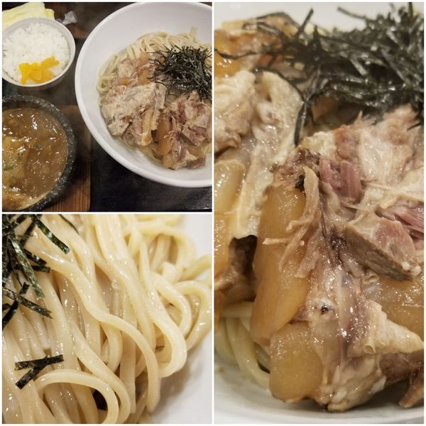 「丸和つけ麺500ｇ+軟骨チャーシュー+小ライス」@つけ麺 丸和 尾頭橋店の写真