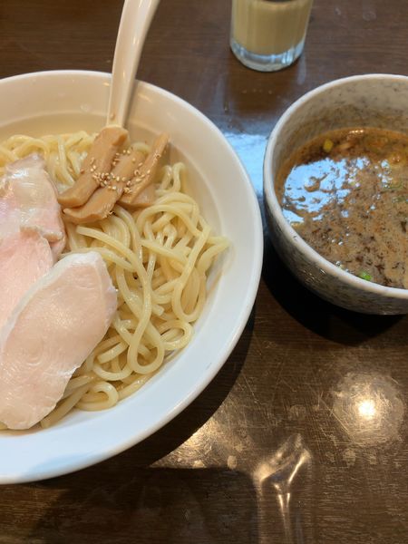 「濃厚つけ麺大盛（800円）」@濃厚つけ麺 茜堂の写真