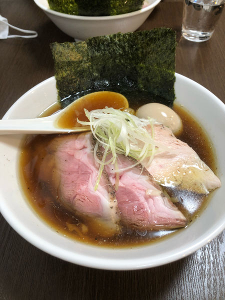 「臥龍鳳雛(特製醤油)手揉み麺」@麺屋 龍の写真