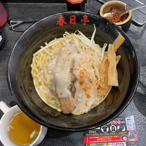 「鳥豚油そば 並盛」@油そば 春日亭 川崎店の写真