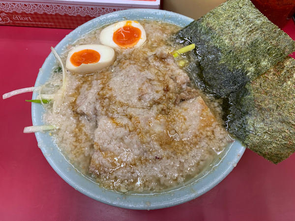 「ネギ味噌チャーシュー麺　コテコテ　味玉」@ラーメンショップ 牛久結束店の写真