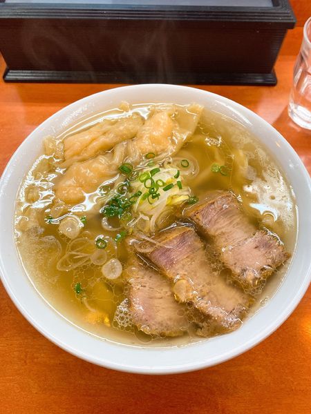 「海老ワンタン麺 生姜丼」@日陰の写真