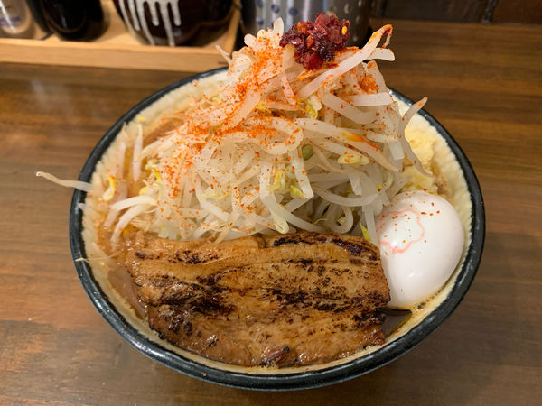 「赤富士 改(150g)+桜玉 ￥900+￥110」@麺処 はいからの写真