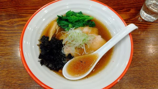 「３種の貝の生醤油そば（限定A）1000円」@麺宿 志いなの写真