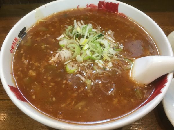 「タンタンメン（大辛）餃子セット」@坦々麺餃子工房 北京 川崎宮崎台店の写真