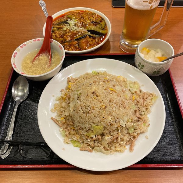 「肉丝炒飯（肉チャーハン）」@食事処 蒼の写真