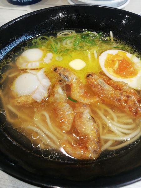 「ほたて塩バターラーメン」@はま寿司 石岡店の写真