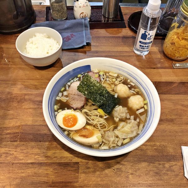 「ミックスワンタンメン味玉」@麺屋 悠の写真