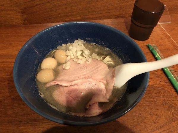 「煮干しそば＋ウズラ味玉」@麺処 にぼし香 横浜店の写真