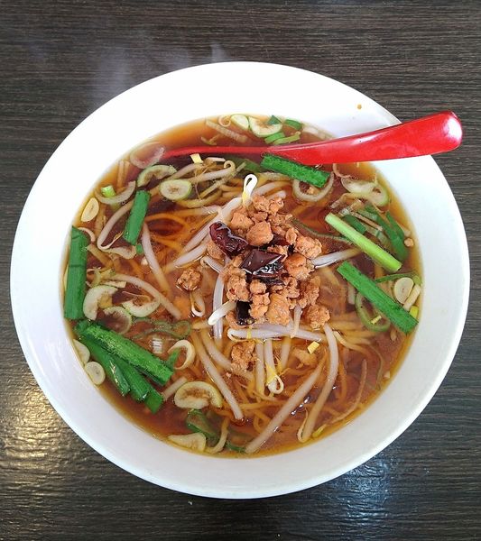 「台湾ラーメン+台湾炒飯セット 700円」@楽餐館の写真