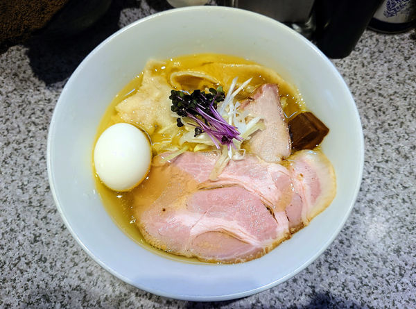 「特製手打中華蕎麦(塩)」@手打中華蕎麦 亀庵の写真