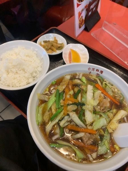 「スタミナ麺セット 900円」@台湾料理 生駒の写真