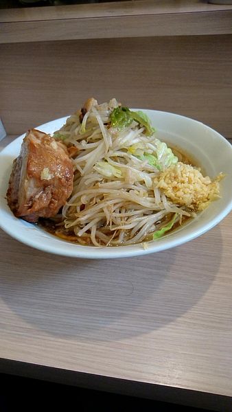 「ラーメン750円麺400g全まし」@麺屋 味方の写真