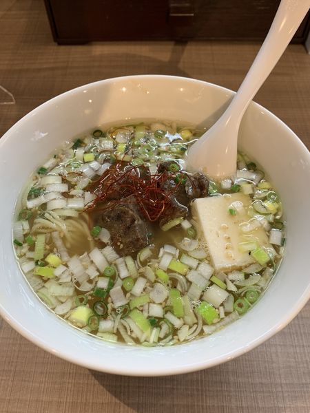 「伊達の炙り牛タンネギ塩そば 900円」@東京ラーメンショーセレクション極み麺「麺屋政宗」 越谷店の写真
